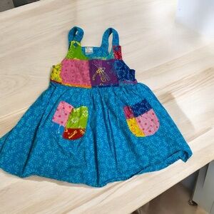 Peaceful People toddler girls sun dress adjustable shoulder straps 2T